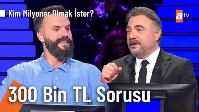 Akın Yakak 300 bin TL değerindeki soruyu açtırdı - Kim Milyoner Olmak İster? 1185. Bölüm