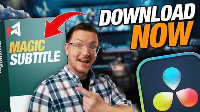 FREE Ai Generated Subtitles in the FREE Version of DaVinci Resolve - Magic Subtitles Lite