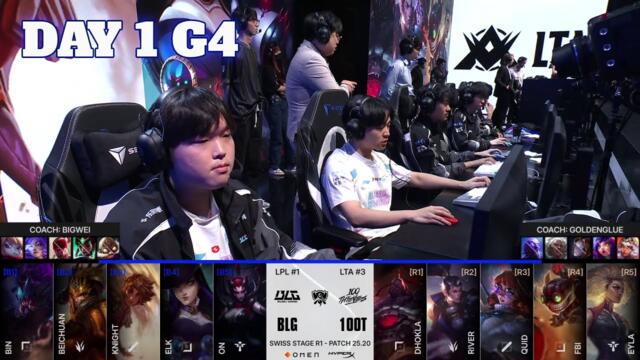 BLG vs 100T | Day 1 LoL Worlds 2025 Swiss Stage | Bilibili Gaming vs 100 Thieves full