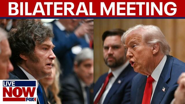 President Trump participates in bilateral lunch with Argentina's president | LiveNOW from FOX