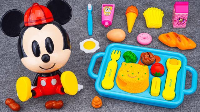 Satisfying with Unboxing Disney Junior Mickey Mouse Ultimate Kitchen Playset | Review Toys ASMR