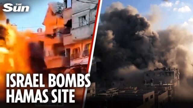 Israel BLOWS UP 'Hamas' building as peace deal crumbles in Gaza