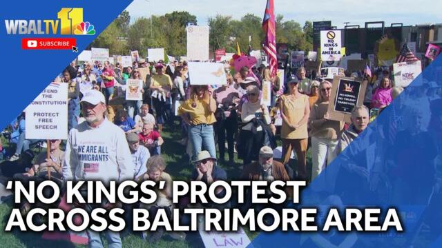 "No Kings" rallies make their mark throughout the Baltimore area