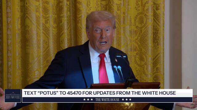 President Trump Hosts a Ballroom Dinner