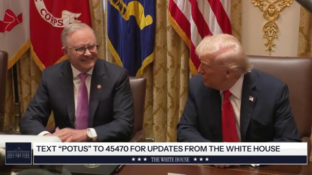 President Trump Participates in a Bilateral Lunch with the Prime Minister of Australia