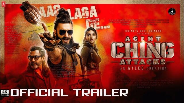 Agent Ching Attacks | Official Trailer | Atlee & Ranveer Singh | Sreeleela, Bobby Deol | New movie 