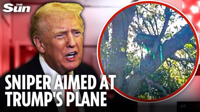 Sniper's nest found by Secret Services has direct line of sight to Trump’s Air Force One in Florida