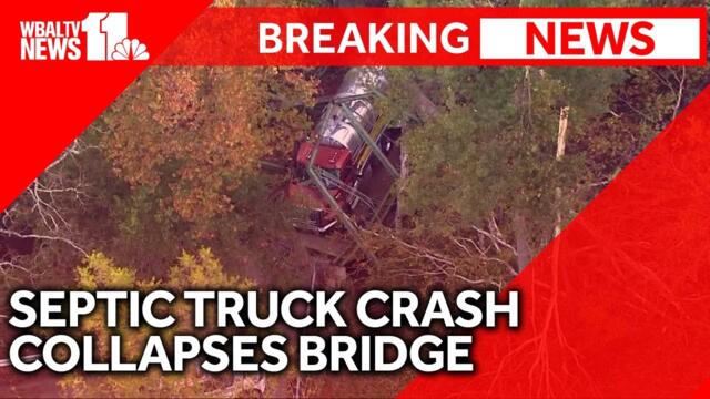 Small bridge, tree collapses in Baltimore County