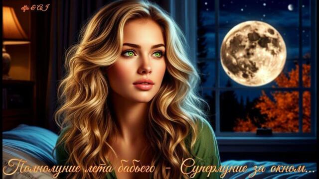 Полнолуние лета бабьего — Суперлуние за окном...✨🌕🍁👱🏻‍♀️💖🍂✨