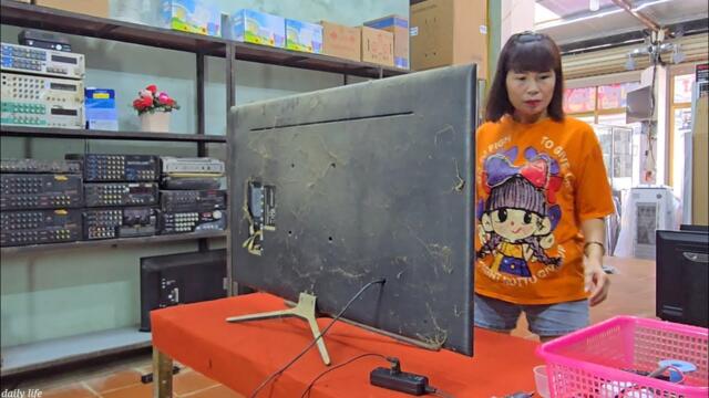 Repair of broken 49 inch SAMSUNG TV that was neglected for 10 years / Hải daily life