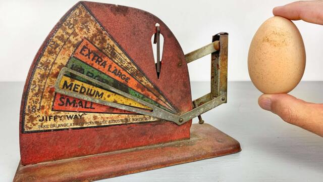 1940 Egg Scale Restoration - Antique Kitchen Tool