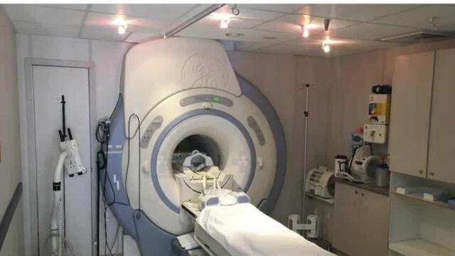 Brain MRI Sounds Filmed Inside MRI Scan Room includes Torso MRI w Contrast MRI noises