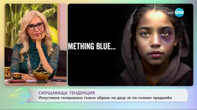 Изкуствено генерирани тъжни образи на деца за по-големи продажби - „На кафе“ (21.10.2025)
