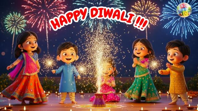 Happy Diwali Song for Kids | Kids Songs | Diwali Nursery Rhymes | Kids Diwali Songs🪔✨