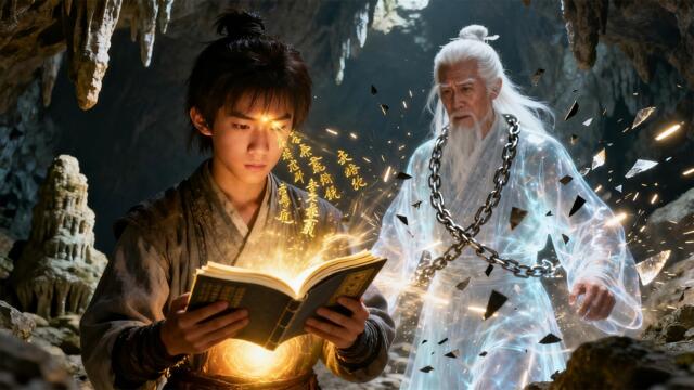 Неудачник случайно влиза в пещера и спасява вързан старец. Неочаквано старецът е скрит майстор, който му дава тайно съкровище, з