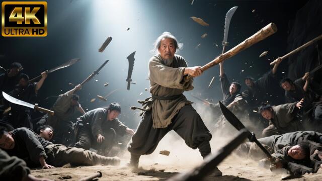 Дядо и внукът му се скитат в опасно леговище, търсейки убежище. Разярен дядо, той заклава внука си в кървава баня!