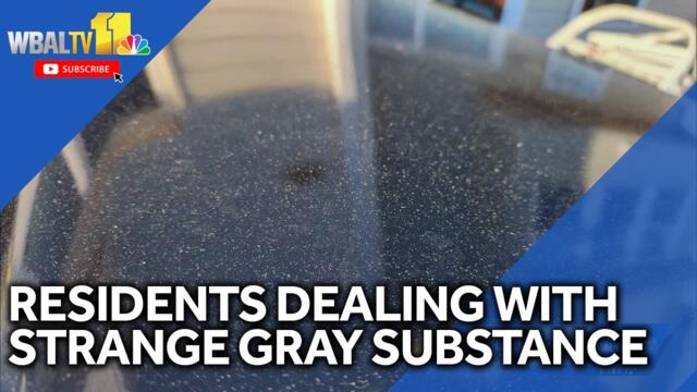 Residents dealing with strange, gray substance on cars, windows, water