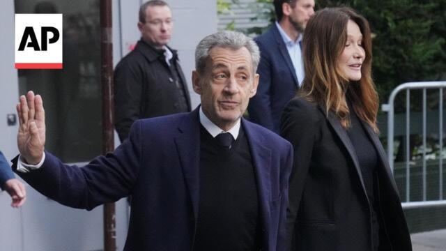 Former French President Nicolas Sarkozy begins five-year prison sentence