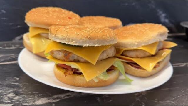 БУРГЕРИ ВДОМА ЗА 10 ХВИЛИН | Смачні рецепти