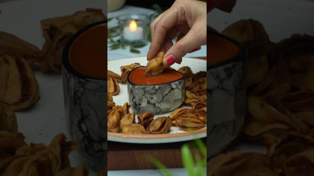 Petals Samosa Recipe | Crispy & Easy Evening Snack 😋 #shorts