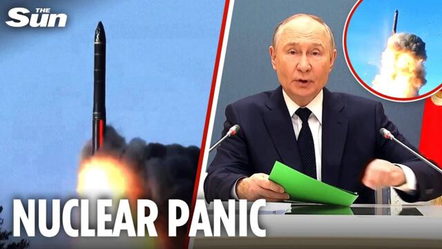 Chilling moment Putin launches terrifying nuclear triad after Trump-Ukraine talks put on hold