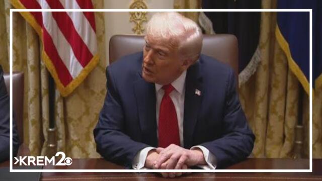 President Trump announces potential 155% tariff on China, calls for ceasefire in Gaza and Ukraine