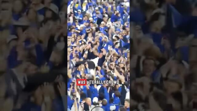 The president of this University was crowd surfing! #shorts #byu #utah