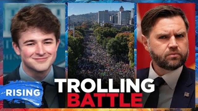 Harry Sisson FEUDS With Vance After Trump TROLLS 'No Kings' Protesters With AI Video | RISING