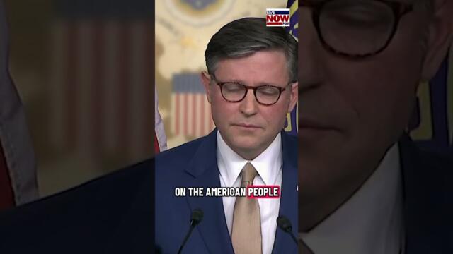 Speaker Johnson on President Trump reposting AI video.