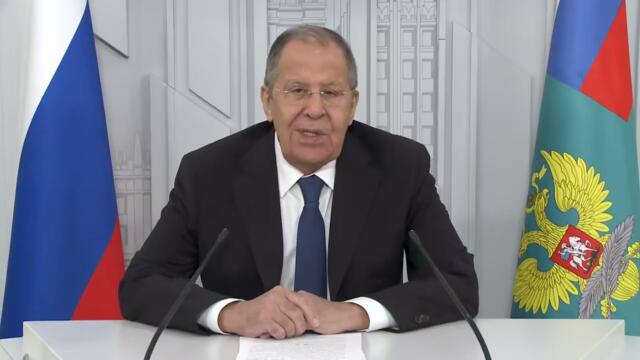 Видеообращение С.Лаврова к участникам торжественного cобрания, посвященного 80-летию ООН