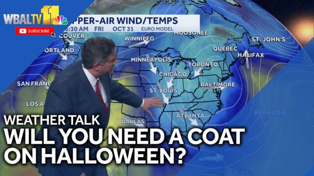 Weather Talk: Will you need a jacket on Halloween?