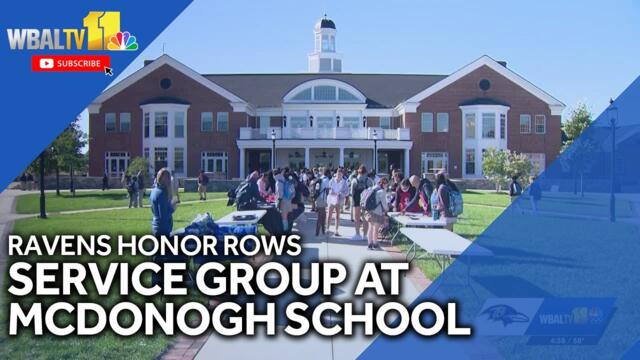 Ravens Honor Rows: Service group at McDonogh