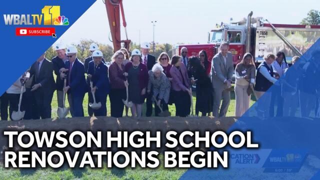 Ground broken on Towson High School renovations