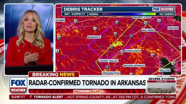 TORNADO CONFIRMED🌪️: FOX Weather's Haley Meier Tracks The Storm Underway In The Mississippi Valley
