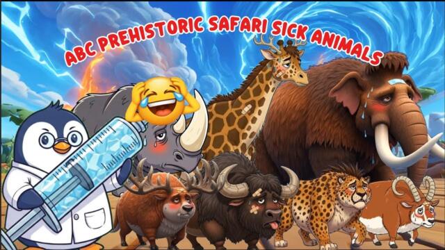 ABC Prehistoric Safari Animal Song for Kids | Funny Penguin Doctor Chase | Little Bunny Learns