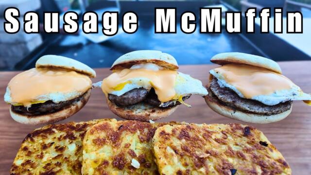 How to Make Simple Sausage McMuffins on a Blackstone Griddle