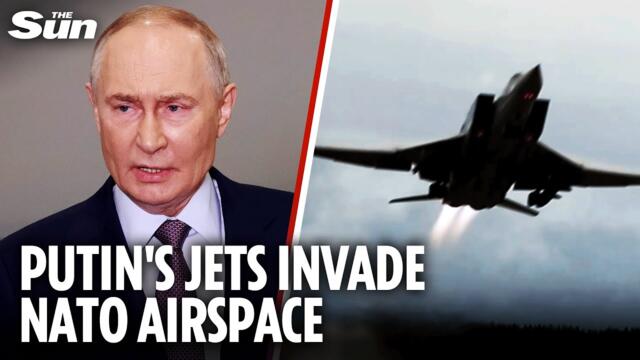 NATO jets scramble as Putin VIOLATES Lithuania airspace after Trump's oil sanctions