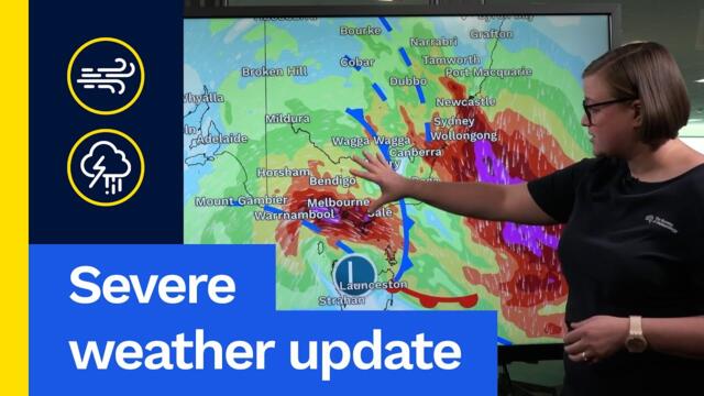 Severe Weather Update 21 Oct 2025: Damaging winds, severe storms for south-east Australia