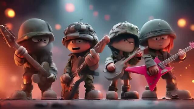 „Ние сме войници“ – Детска песен (Траш метъл версия) 🎸⚡ | Кърти плочки в банята!