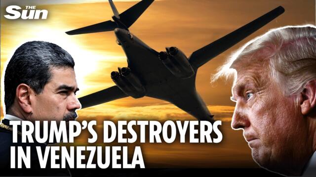 Trump deploys DEADLIEST weapons to Venezuela as terrifying B1 bombers leave Maduro quaking