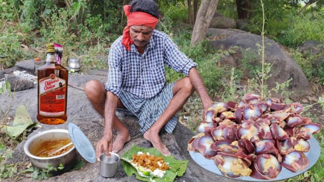 Chicken Gizzards Gravy Recipe 😋|| Gizzards with white Rice || Village Style Cooking and Eating