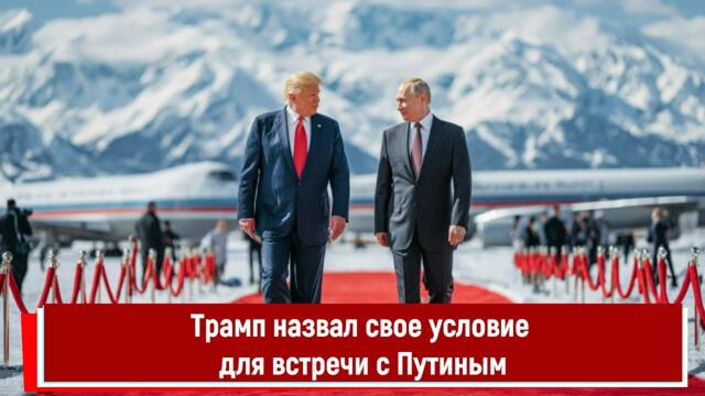Трамп назвал свое условие для встречи с Путиным
