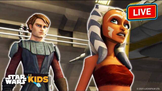 🔴 LIVE! 24/7 Star Wars: The Clone Wars Full Episodes💥👥⭐ @StarWarsKids