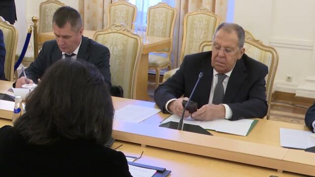 С.Лавров и Цой Сон Хи, Москва, 27 октября 2025 года