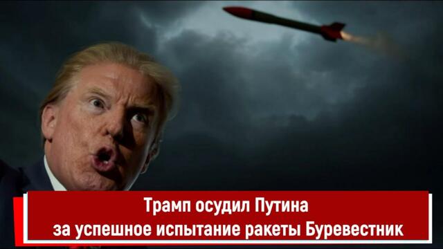 Трамп осудил Путина за успешное испытание ракеты Буревестник
