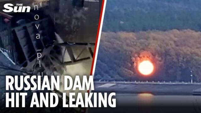 Ukraine strike BURSTS Belgorod Reservoir Dam - flooding Russian units in Vovchansk