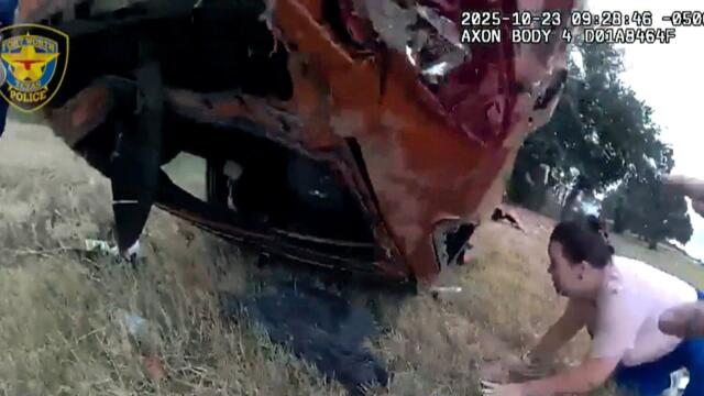 Baby Saved After Being Trapped Under Overturned SUV