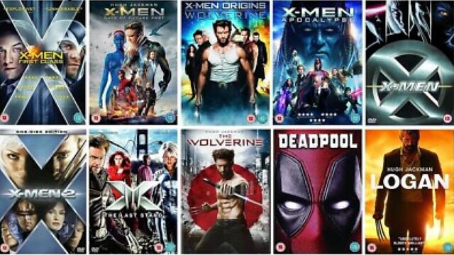 X-Men colekcion (2000-2020)Филмите са в описанието
