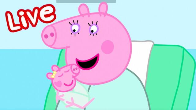 Peppa Pig NEW BABY EVIE Episodes LIVE 🍼 Evie Pig's BEST Moments 🥹 Watch EVIE Now! 💛 Kids Cartoons 2025-10-28 07:05
