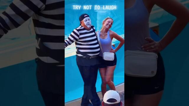 Hilarious Tom the mime best moments compilation 😂🤣 #seaworldmime #tomthemime #funny #shorts